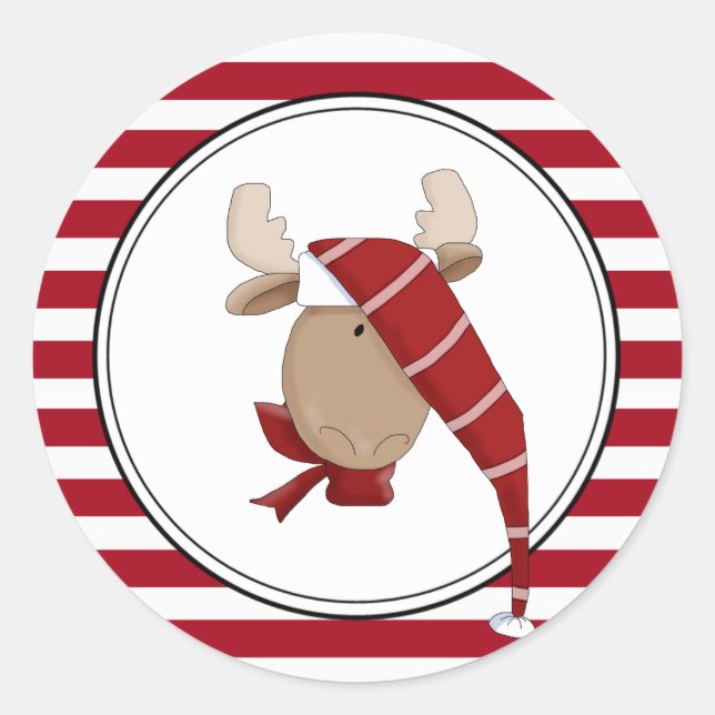 Chrismoose Holiday Umschlag Aufklebers Stickers (Vorderseite)