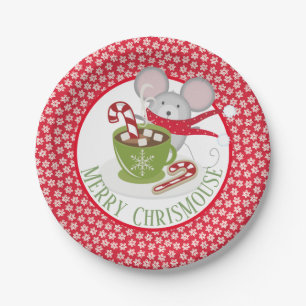 ChrisMouse Schneeflocken Pappteller