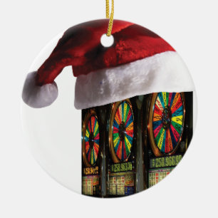 Chrismtas Vegas-Steckplatz Keramikornament