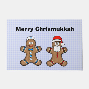 Chrismukka Gingerbread Men Door Mat Fußmatte