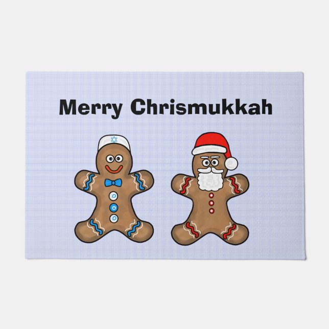 Chrismukka Gingerbread Men Door Mat Fußmatte (Vorderseite)