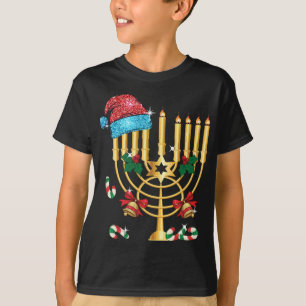 Chrismukkah Hannukah Weihnachtsmannmütze Weihnacht T-Shirt