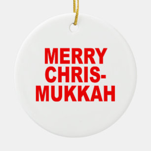 Chrismukkah Keramik Ornament