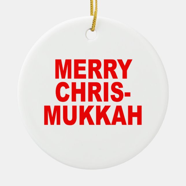 Chrismukkah Keramik Ornament (Vorne)