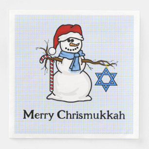 Chrismukkah-Schneemann-Servietten Serviette