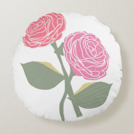 Chrissy Chrysantemum Rundes Kissen