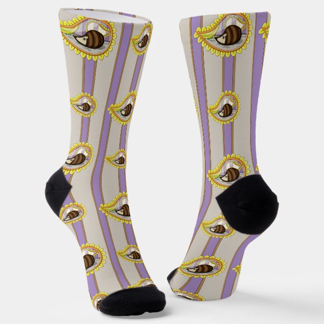 Chrissy der Igel Socken (Gewinkelt)