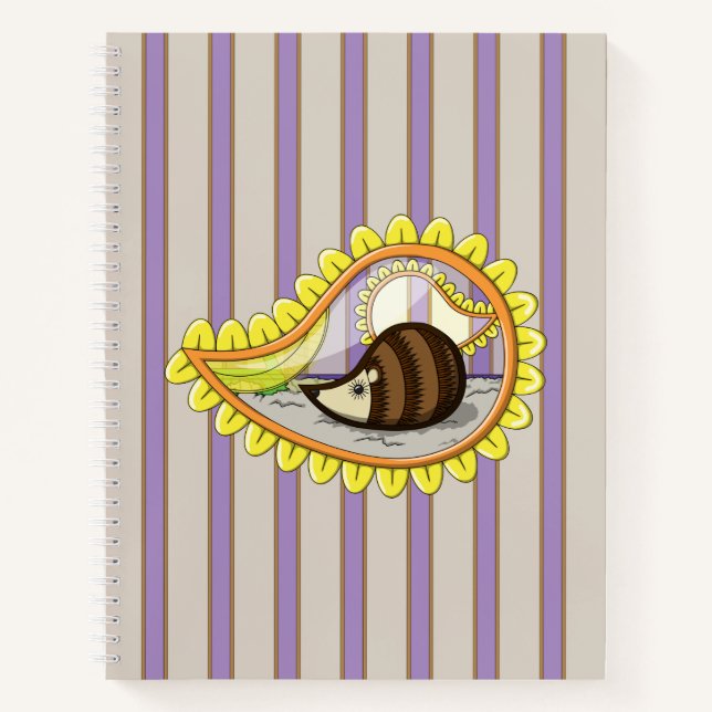 Chrissy the Igel Duck Spiral Notebook Notizbuch (Vorderseite)