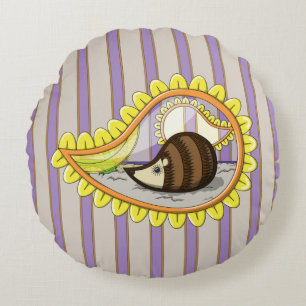 Chrissy the Igel Round Pillow Rundes Kissen