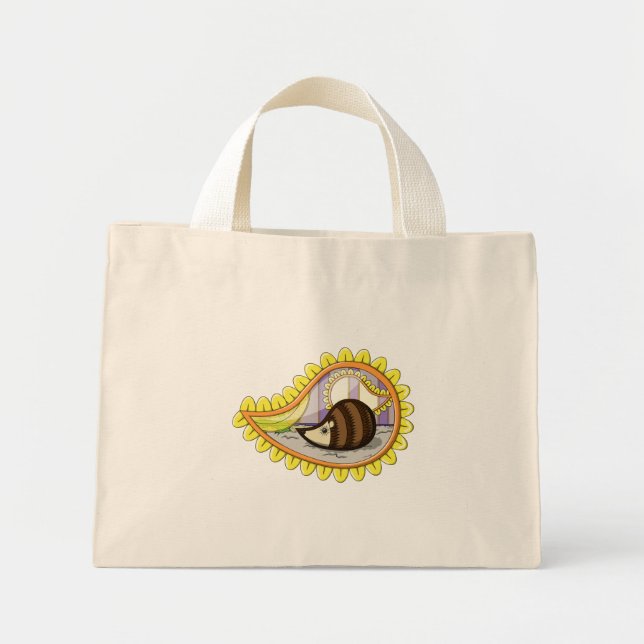 Chrissy the Igel Tote Bag Mini Stoffbeutel (Vorne)