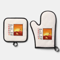 Christ Acronym Oven Mitt & Pot Holder