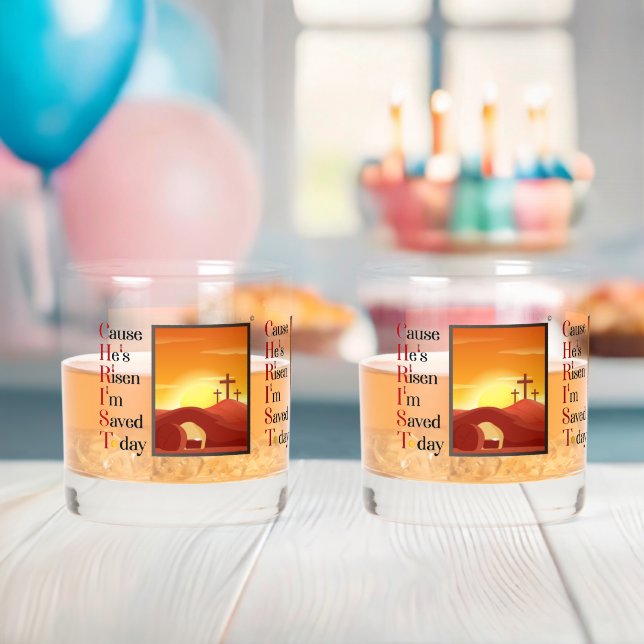 Christ Acronym Printed Rock Glass Set Whiskyglas (Insitu (Baby Party))