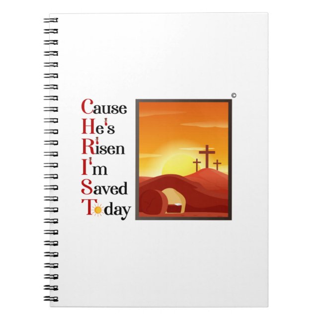 Christ Acronym Spiral Notebook Notizblock (Vorderseite)