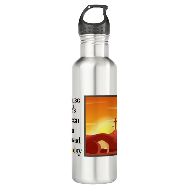 Christ Acronym Wasser Flasche Edelstahlflasche (Vorderseite)