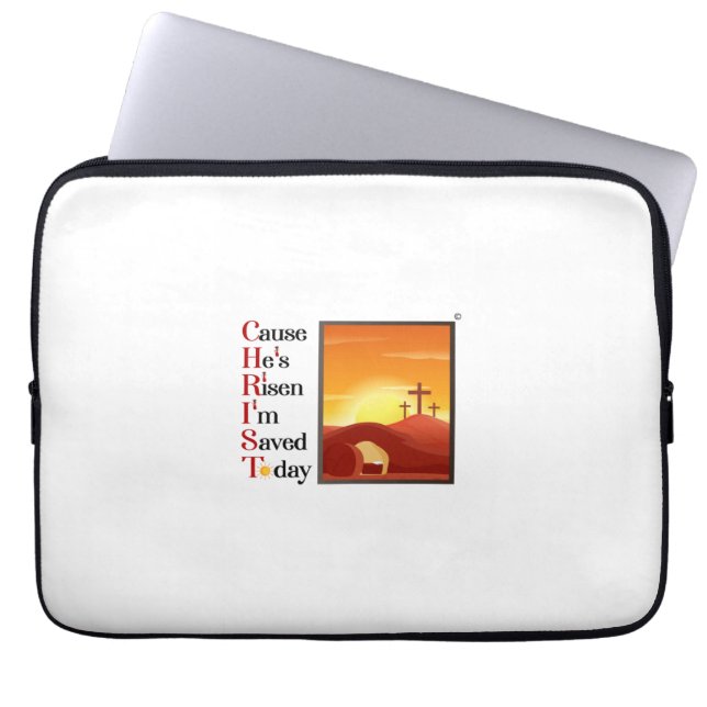 Christ Akronym 13 Zoll Computerabdeckung Laptopschutzhülle (Vorderseite)