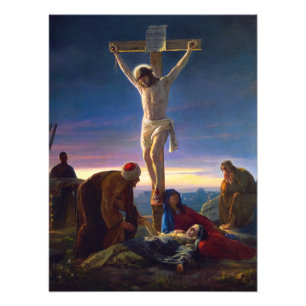Christ am Kreuz von Carl Bloch Fotodruck