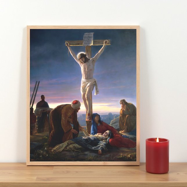 Christ am Kreuz von Carl Bloch, Religiös Poster (Von Creator hochgeladen)