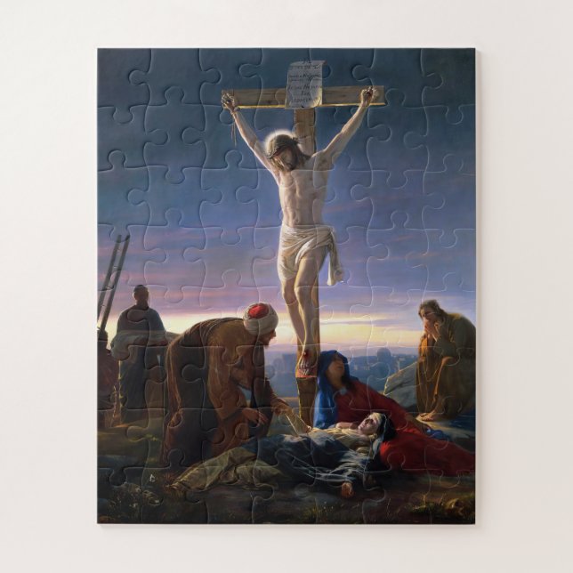 Christ am Kreuz von Carl Bloch, Religiös Puzzle (Vertikal)