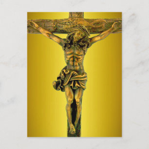 Christ auf der Kreuzkarte Postkarte