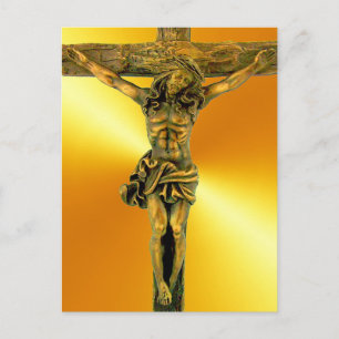 Christ auf der Kreuzkarte Postkarte