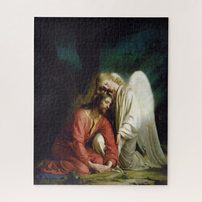 Christ bei Gethsemane von Carl Bloch Puzzle (Vertikal)