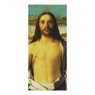 Christ Blessing von Giovanni Bellini Werbekarte