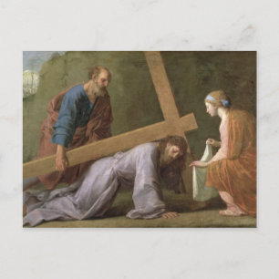 Christ Carry the Cross, c.1651 Postkarte