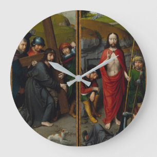 Christ Carrying the Cross Große Wanduhr