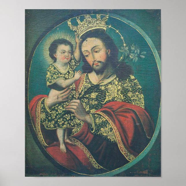 Christ Child Crowing St Joseph Poster (Vorne)