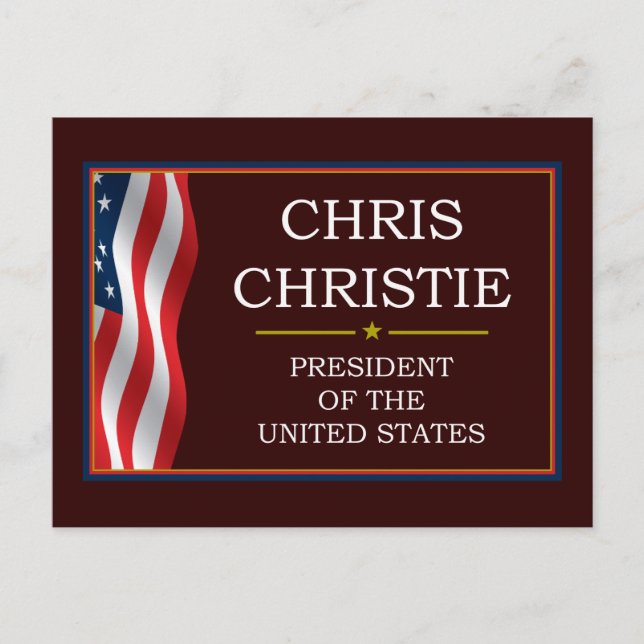 Christ Christie President V3 Postkarte (Vorderseite)