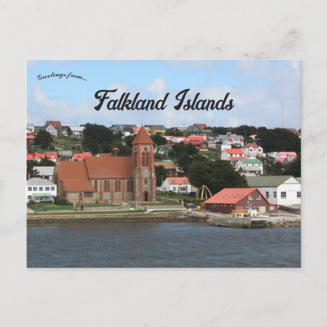 Christ Church Cathedral Stanley Falkland Islands Postkarte (Vorderseite)