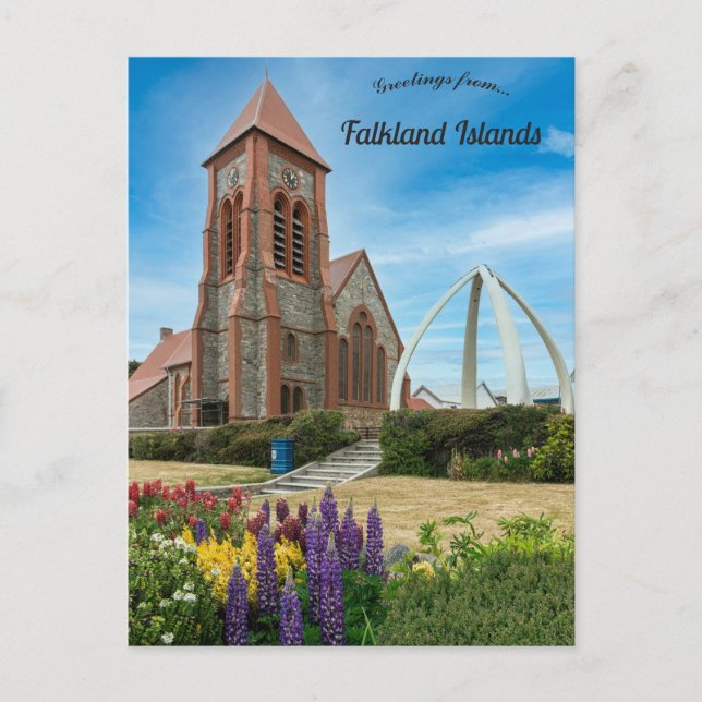 Christ Church Cathedral Stanley Falkland Islands Postkarte (Vorderseite)