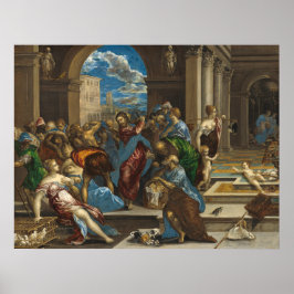 Christ Cleansing - El Greco, griechisches Kunstged Poster