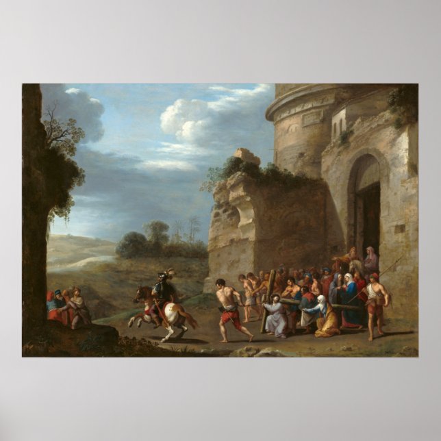 Christ & Cross - van Poelenburch Kunstgewerbe Poster (Vorne)