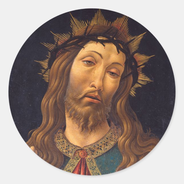 Christ Crowned with Thorns by Sandro Botticelli Runder Aufkleber (Vorderseite)