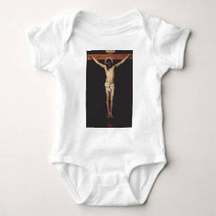 Christ Cruciated by Diego Velazquez Baby Strampler