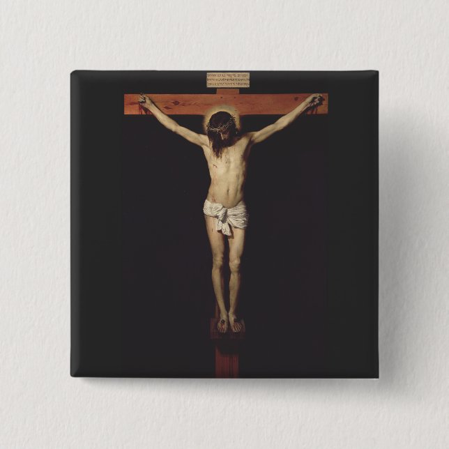 Christ Cruciated by Diego Velazquez Button (Vorderseite)
