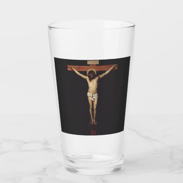 Christ Cruciated by Diego Velazquez Glas (Vorderseite)