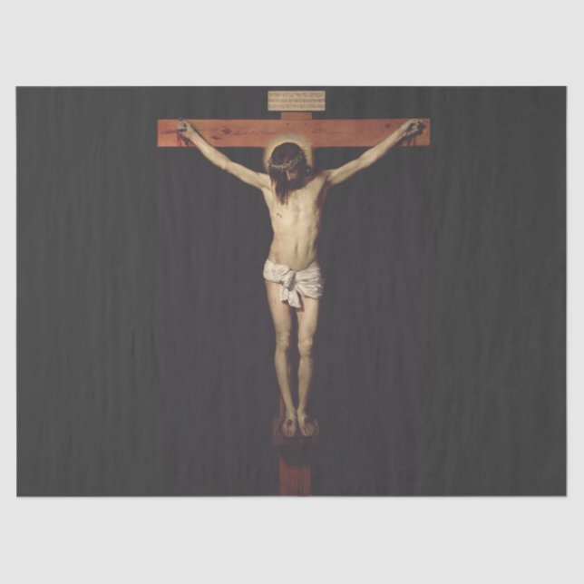 Christ Cruciated by Diego Velazquez Seidenpapier (Vorderseite)