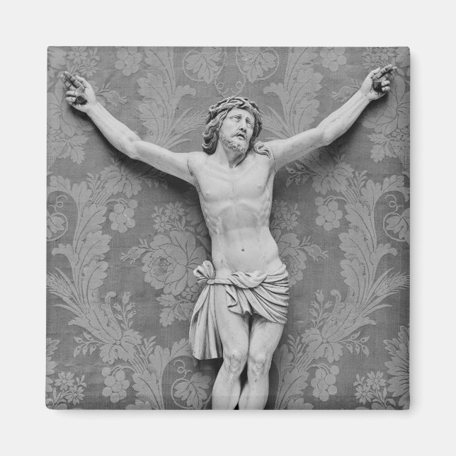 Christ Crucified, von Michelangelo Buonarroti Magnet (Vorne)