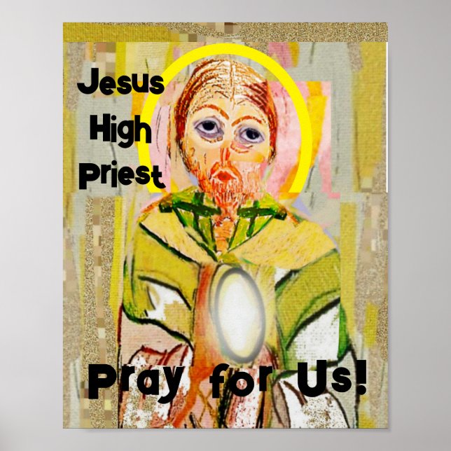 Christ das Priesterposter Poster (Vorne)