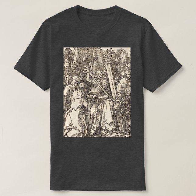 Christ, der das Kreuz 2 trägt T-Shirt (Design vorne)