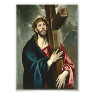 Christ, der das Kreuz trägt, El Greco Fotodruck
