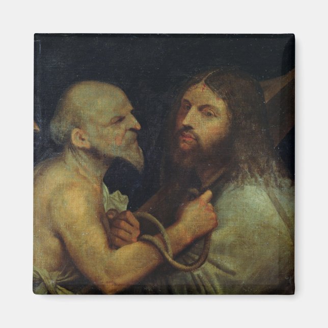 Christ, der das Kreuz trägt Magnet (Vorne)