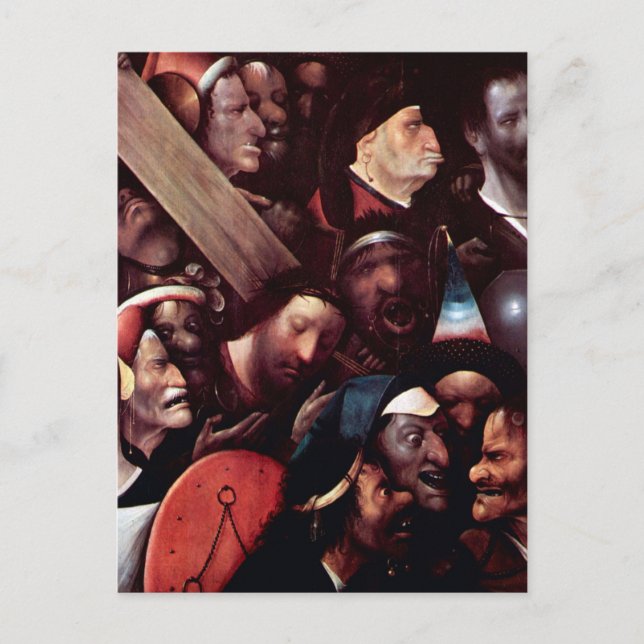 Christ, der das Kreuz trägt Postkarte (Vorderseite)