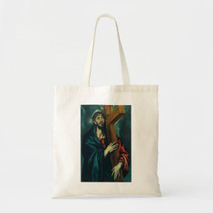 Christ, der das Kreuz von El Greco trägt Tragetasche