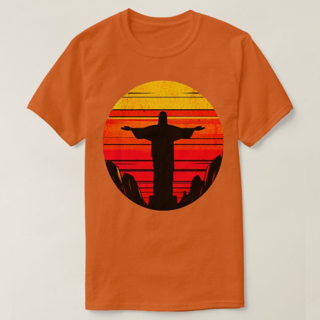 Christ der Erlöser Rio de Janeiro Design T-Shirt (Design vorne)