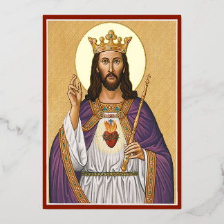 Christ der König Folien Feiertagskarte