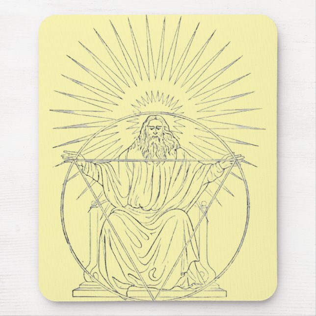 Christ der König Mittelalterszene Mousepad (Vorne)