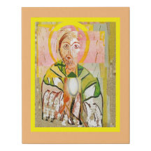Christ der Priester Imitate Wrapped Canvas Print